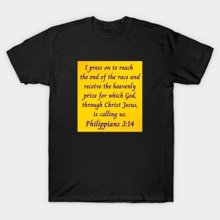 Bible Verse Philippians 3:14 T-Shirt